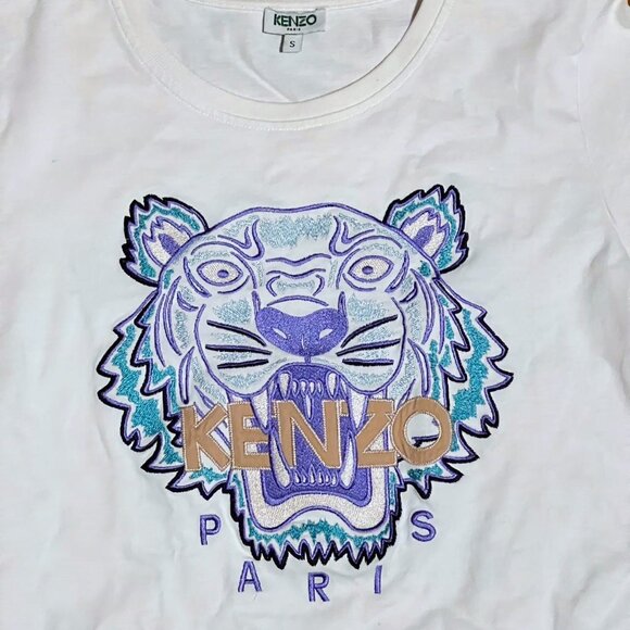 Kenzo embroidered blue tiger tee - Picture 3 of 3